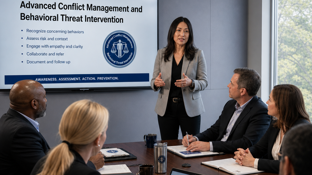 Advanced Conflict Management and Behavioral Threat Intervention