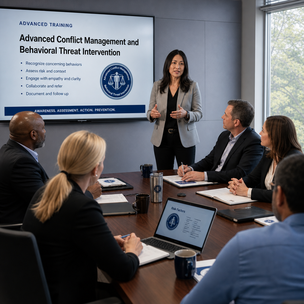 Advanced Conflict Management and Behavioral Threat Intervention