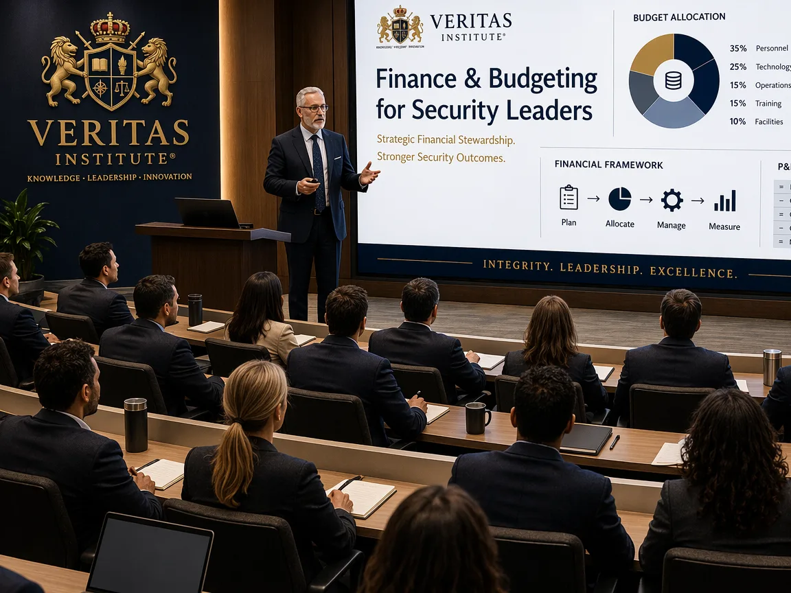 Finance and Budgeting for Security Leaders (Non-Finance Executives)